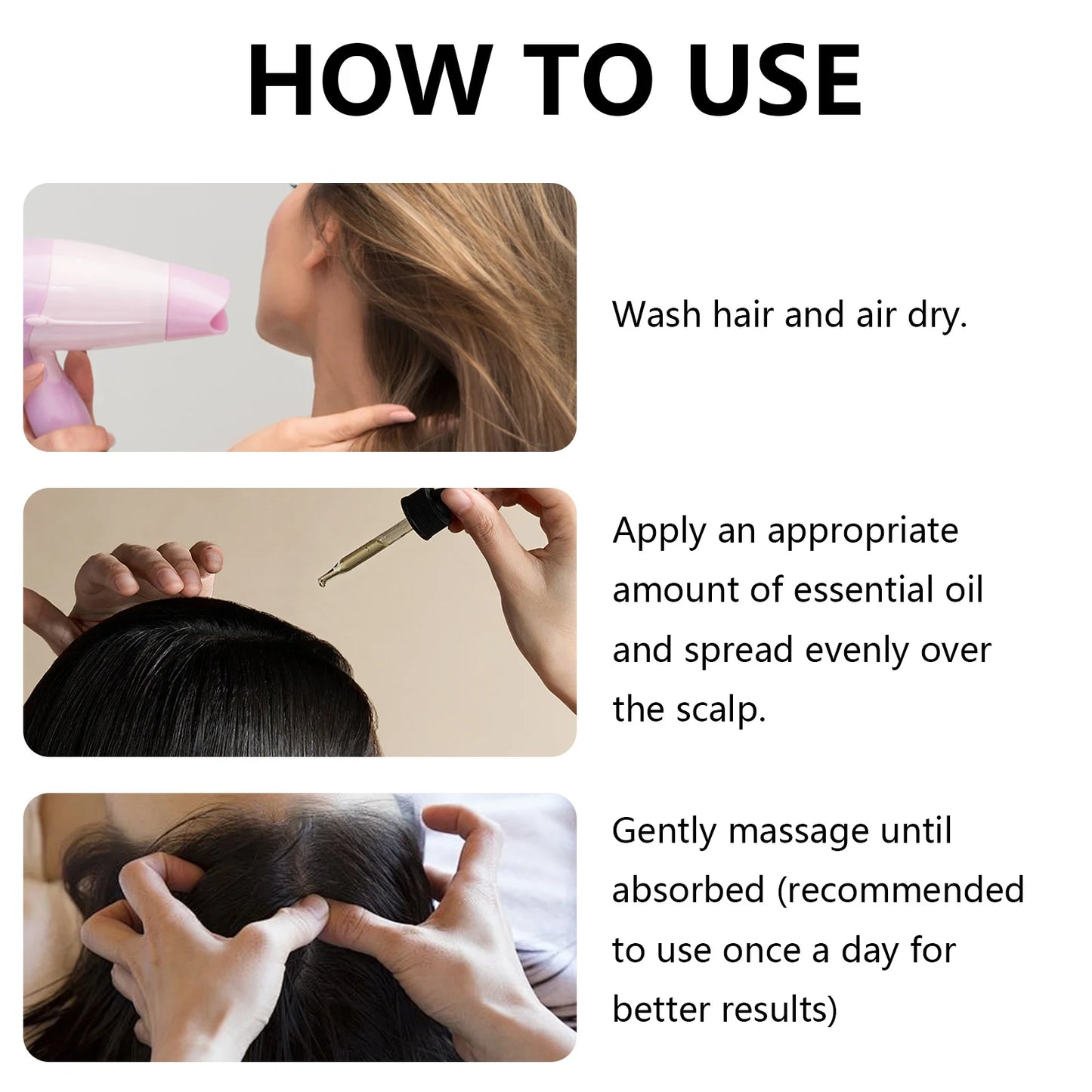 100ML Rosemary Hair Oil Moisturizes and Softens Hair Pure Plant Improves Dryness Essence Long-Lasting Fragrance Conditioner