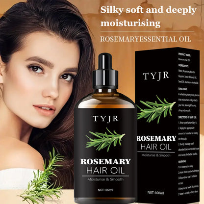 100ML Rosemary Hair Oil Moisturizes and Softens Hair Pure Plant Improves Dryness Essence Long-Lasting Fragrance Conditioner