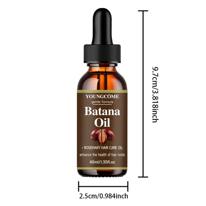 40Ml/60Ml Batana Rosemary Mint Scalp Hair Strengthening Oil Biotin Essential Oils Nourishing Treatment Split Ends Dry All Types
