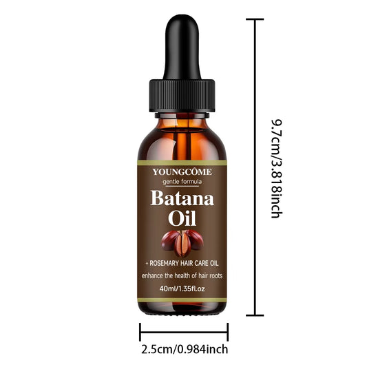 40Ml/60Ml Batana Rosemary Mint Scalp Hair Strengthening Oil Biotin Essential Oils Nourishing Treatment Split Ends Dry All Types